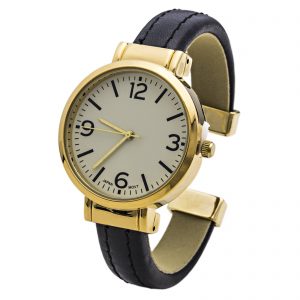 Quartz Women's 34mm Case Double Leather Bangle Watch