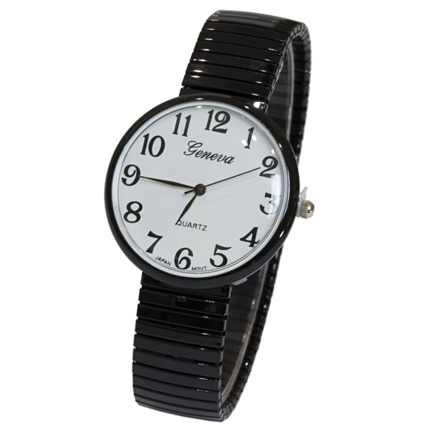 Ladies large hotsell face silver watches