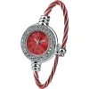 Rhinestone Silver/Red