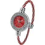 Rhinestone Silver/Red